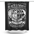 Vintage Black and White - Shower Curtain