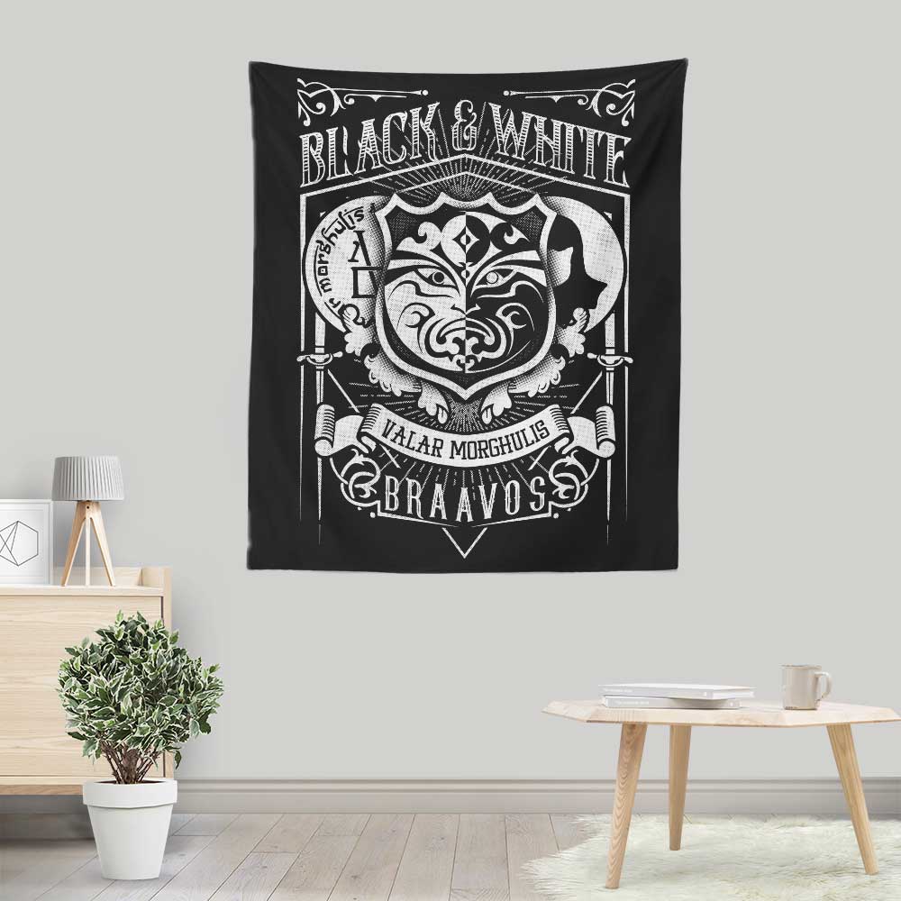 Vintage Black and White - Wall Tapestry