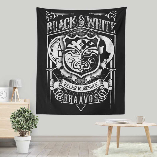 Vintage Black and White - Wall Tapestry