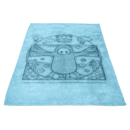 Virtruvian Guy - Fleece Blanket