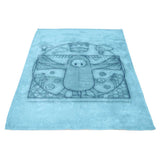 Virtruvian Guy - Fleece Blanket