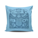 Virtruvian Guy - Throw Pillow