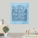 Virtruvian Guy - Wall Tapestry