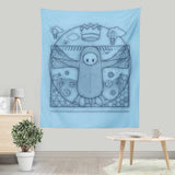 Virtruvian Guy - Wall Tapestry