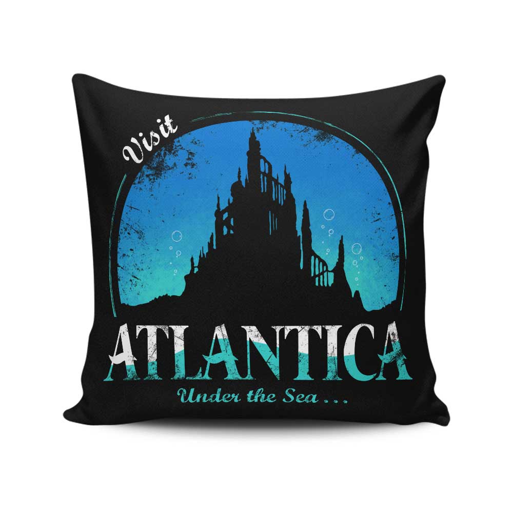 Visit Atlantica - Throw Pillow