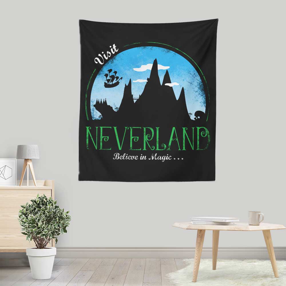 Visit Neverland - Wall Tapestry