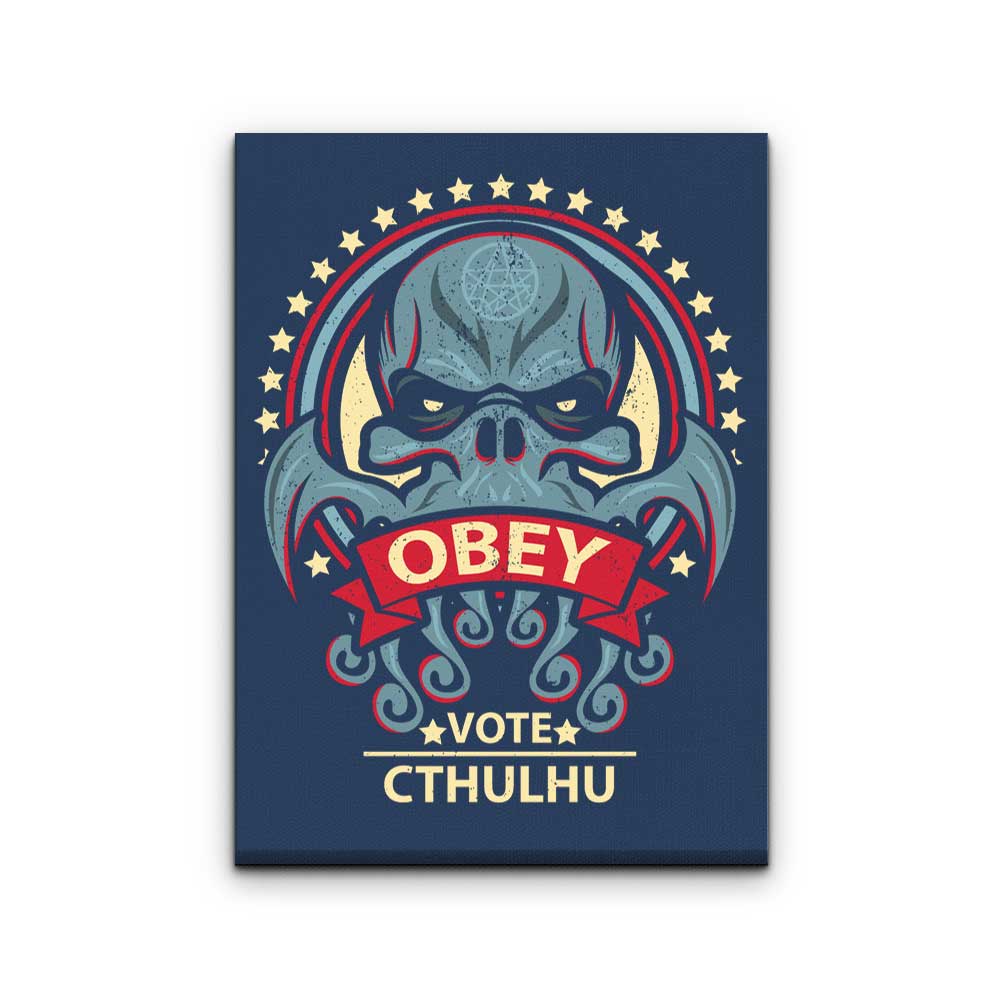 Vote Cthulhu - Canvas Print