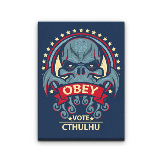Vote Cthulhu - Canvas Print