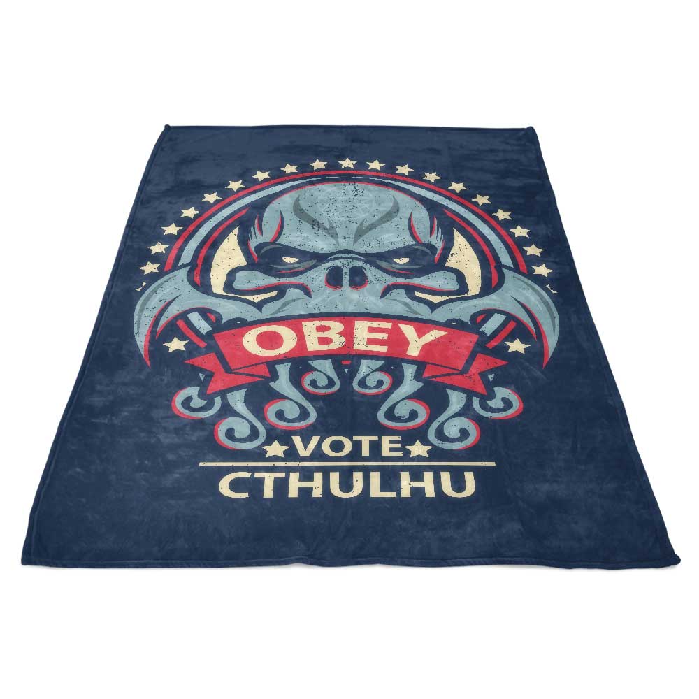 Vote Cthulhu - Fleece Blanket