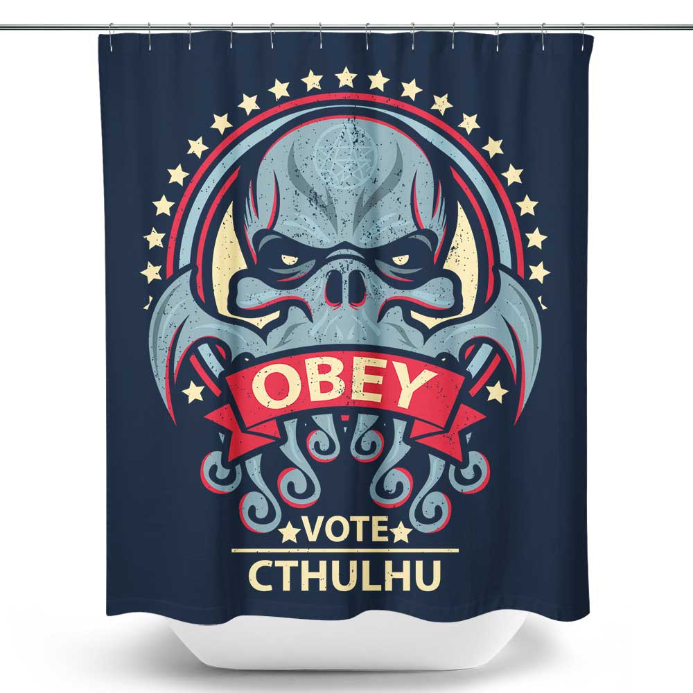 Vote Cthulhu - Shower Curtain