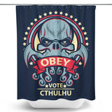 Vote Cthulhu - Shower Curtain