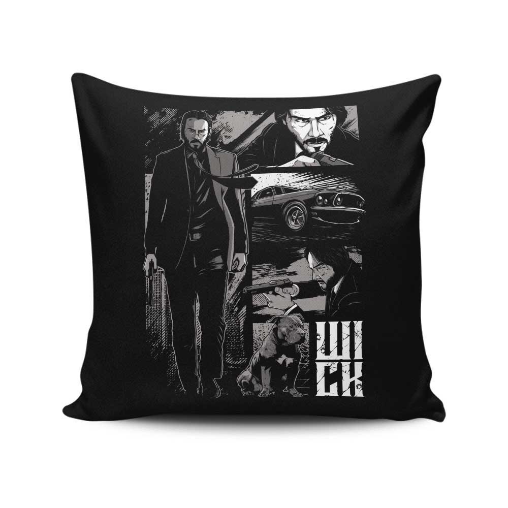 W-I-C-K (Alt) - Throw Pillow