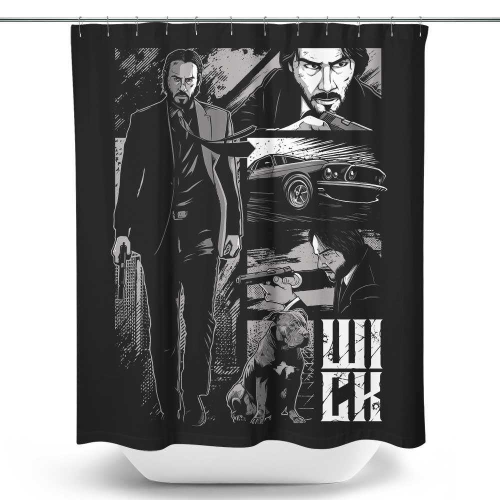 W-I-C-K (Alt) - Shower Curtain