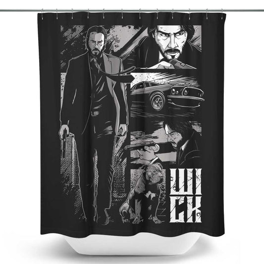 W-I-C-K (Alt) - Shower Curtain