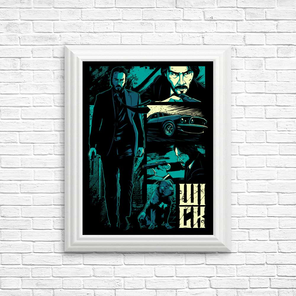 W-I-C-K - Posters & Prints