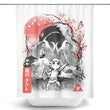 Waker Sumi-e - Shower Curtain