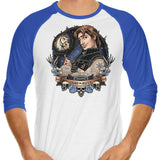 Wanted Dead or Alive - 3/4 Sleeve Raglan T-Shirt