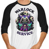 Warlock at Your Service - 3/4 Sleeve Raglan T-Shirt