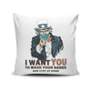 Wash Your Hands - Throw Pillow