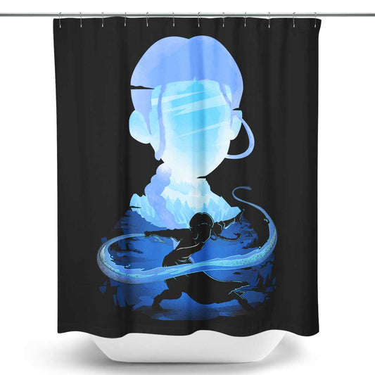 Water and Ice - Shower Curtain