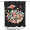 Water Bowl - Shower Curtain
