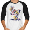 Watercolor Bandicoot - 3/4 Sleeve Raglan T-Shirt