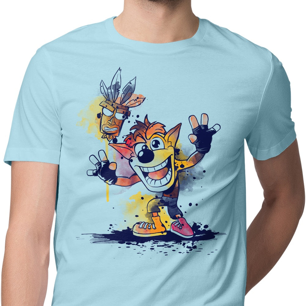 Watercolor Bandicoot - Men's Apparel