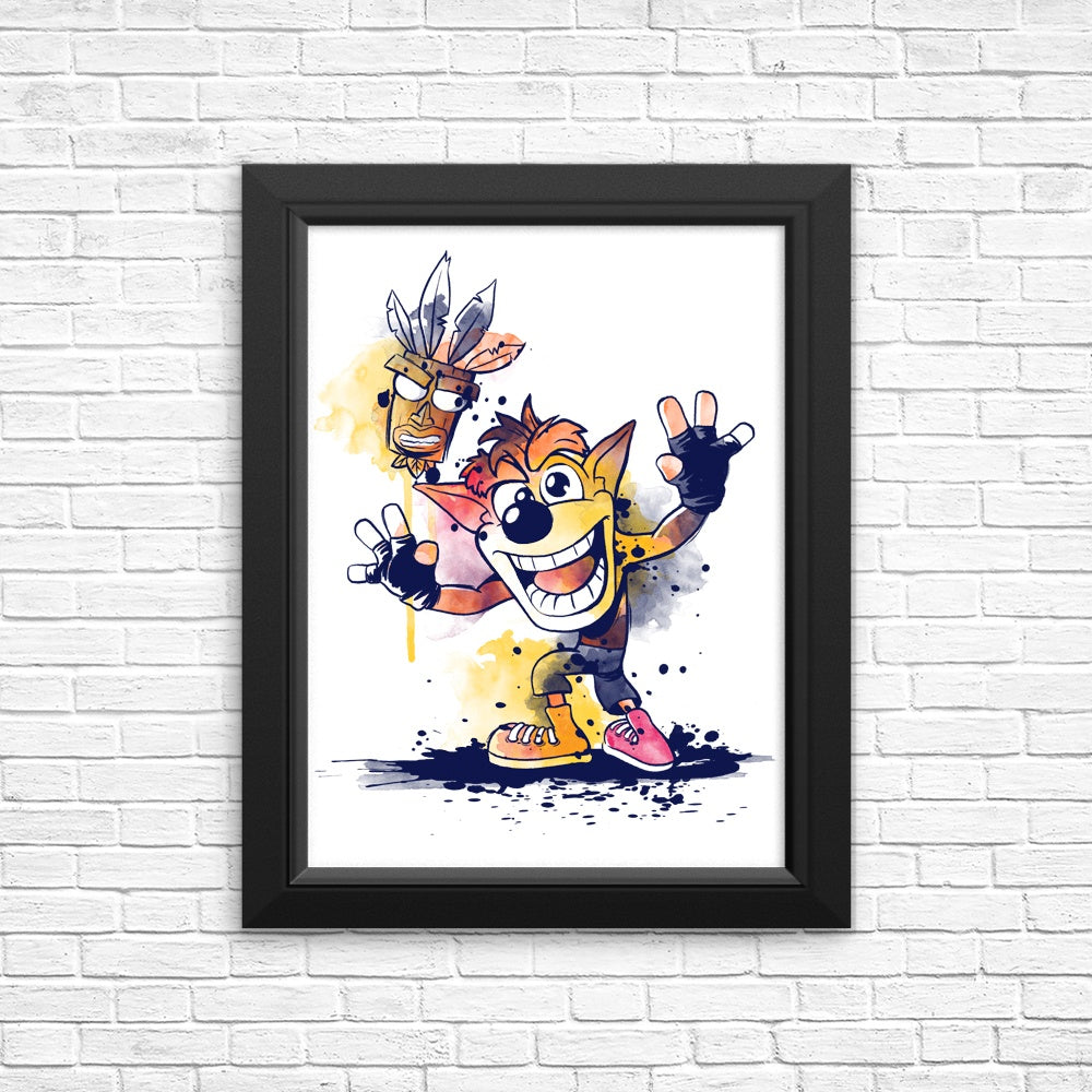 Watercolor Bandicoot - Posters & Prints
