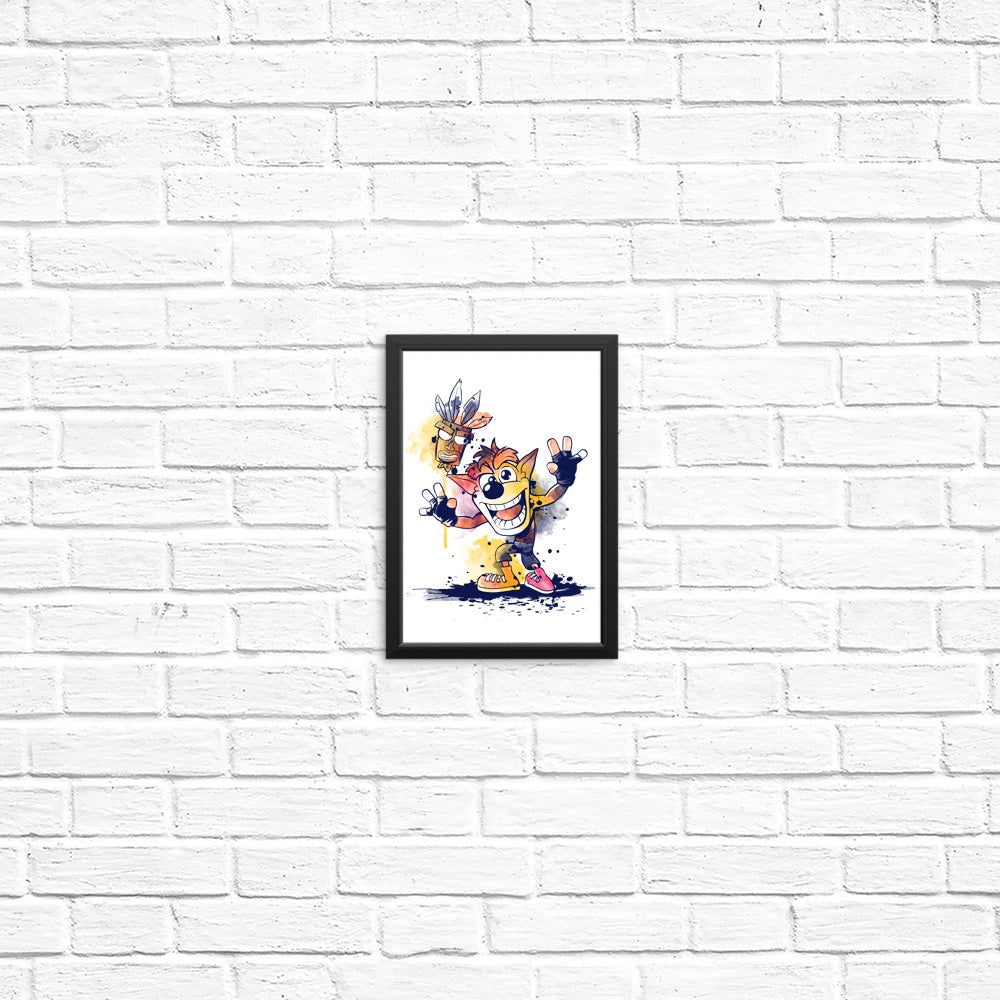 Watercolor Bandicoot - Posters & Prints