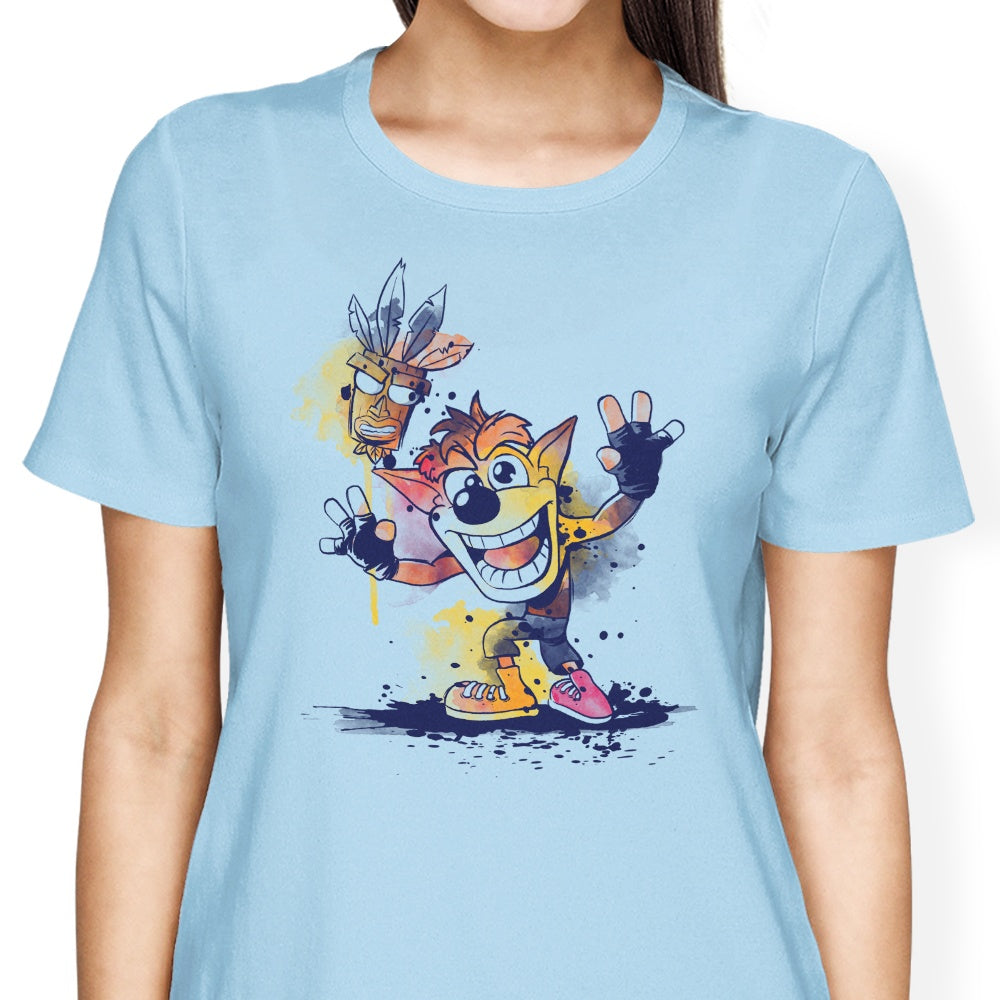 Watercolor Bandicoot - Women's Apparel