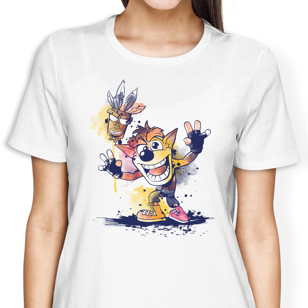 Watercolor Bandicoot - Women's Apparel