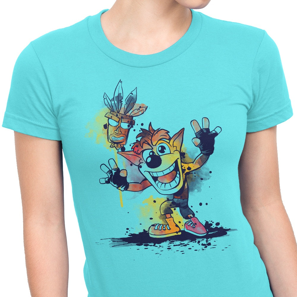 Watercolor Bandicoot - Women's Apparel