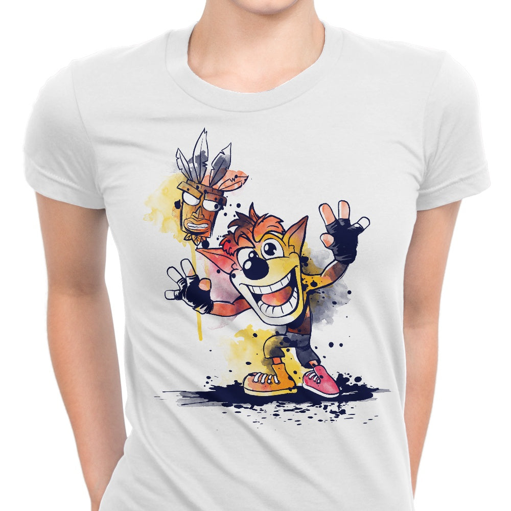 Watercolor Bandicoot - Women's Apparel