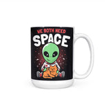 We Both Need Space - Mug