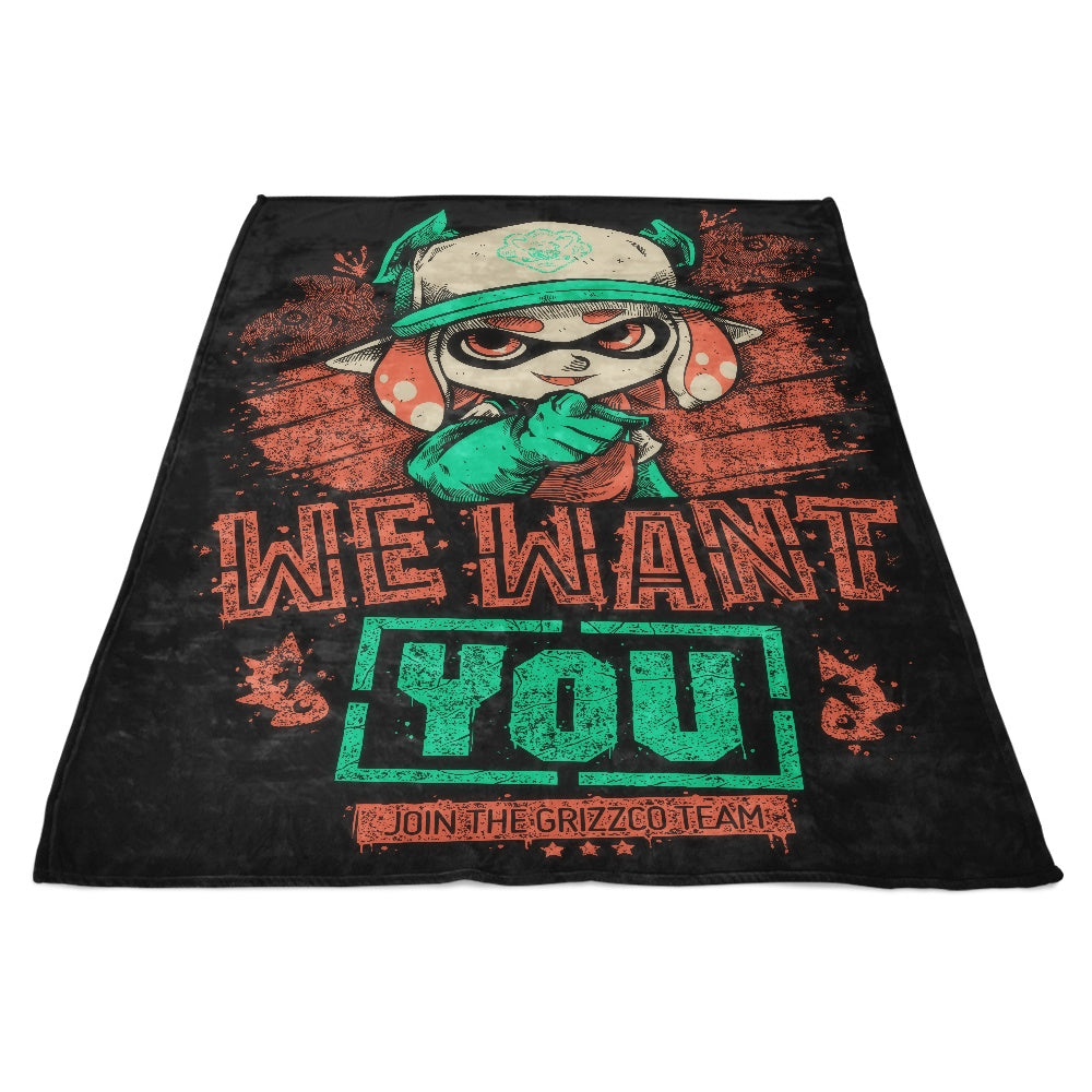 We Want You - Fleece Blanket