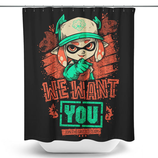 We Want You - Shower Curtain