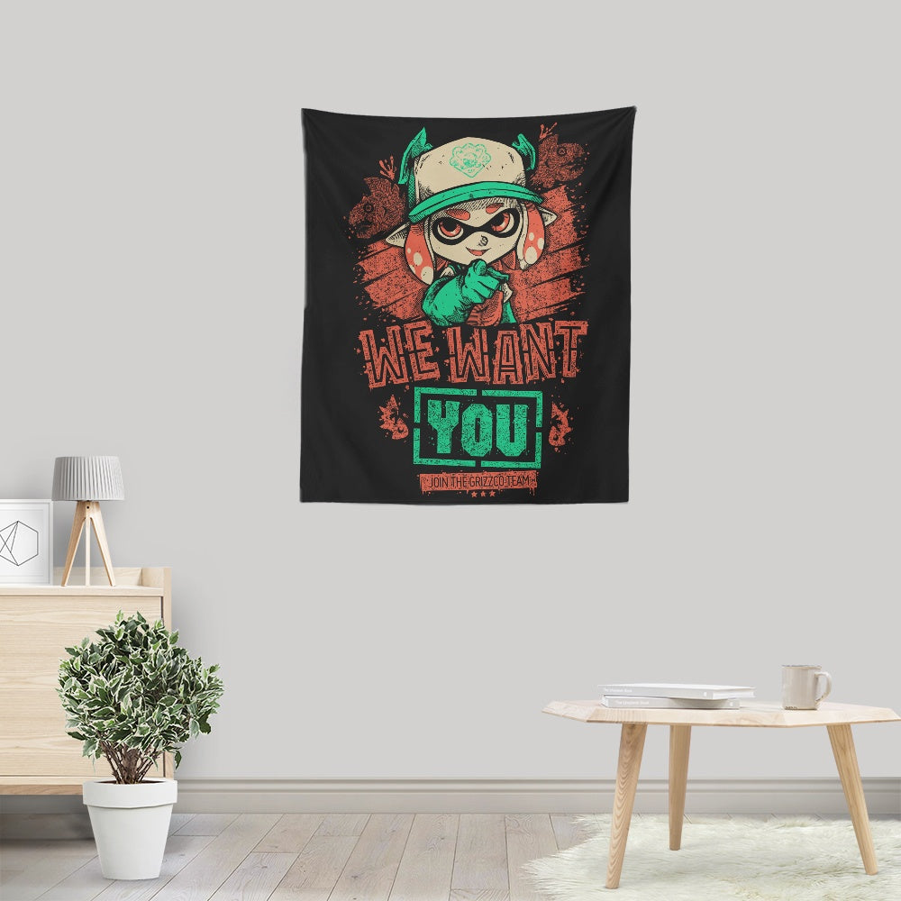We Want You - Wall Tapestry