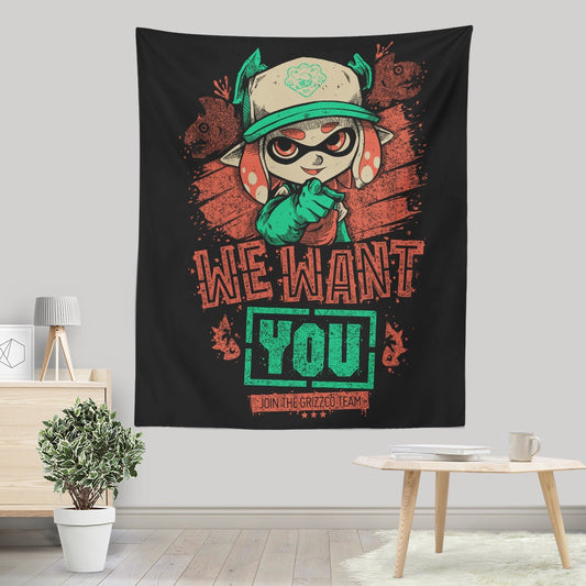 We Want You - Wall Tapestry