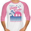 Welcome to Tickle Crabs Island - 3/4 Sleeve Raglan T-Shirt