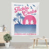 Welcome to Tickle Crabs Island - Wall Tapestry