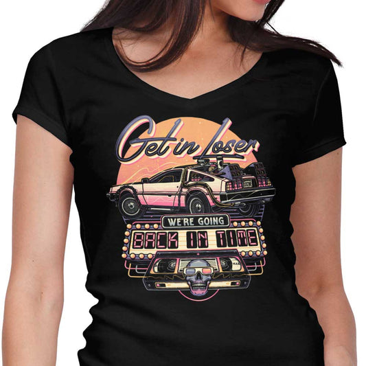 We're Going Back in Time - Women's V-Neck