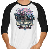 We're Saving Gotham - 3/4 Sleeve Raglan T-Shirt