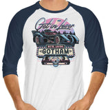 We're Saving Gotham - 3/4 Sleeve Raglan T-Shirt