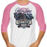 We're Saving Gotham - 3/4 Sleeve Raglan T-Shirt