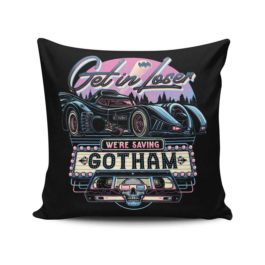 We're Saving Gotham - Throw Pillow