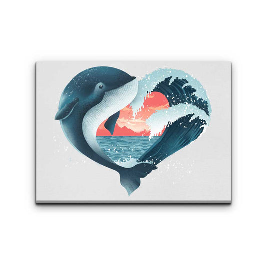 Whale Love - Canvas Print