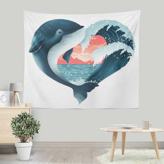 Whale Love - Wall Tapestry