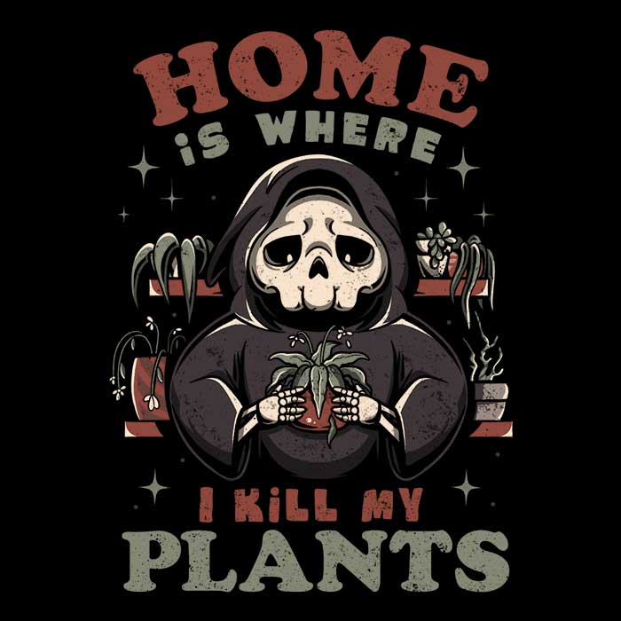 Where I Kill My Plants - Throw Pillow