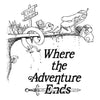 Where the Adventure Ends - Throw Pillow