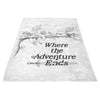 Where the Adventure Ends - Fleece Blanket